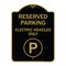 Signmission Reserved Parking Electric Vehicles With ParkingHeavy-Gauge Aluminum Sign, 18" x 24", BG-1824-23151 A-DES-BG-1824-23151 - alternate 1
